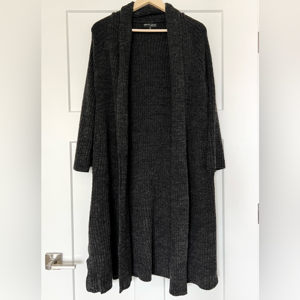 NEW Barefoot Dreams Womens S S/M M Cozy Chic Ultra Light Collar Long Cardigan